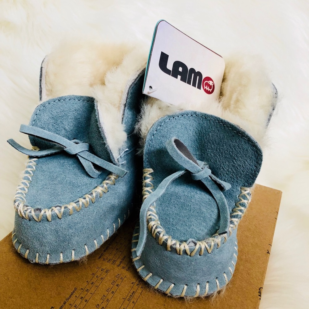LAMO Baby MOC Blue Booties Sizes S-XL